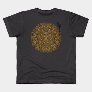 Gold sun Art Deco Kids T-Shirt